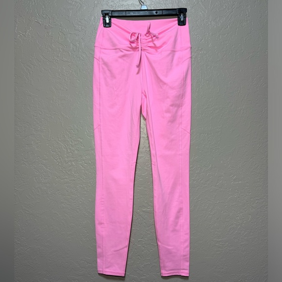 Fabletics PureLuxe Ultra High Waisted Ruched Legging Size Medium Pink - Picture 3 of 7